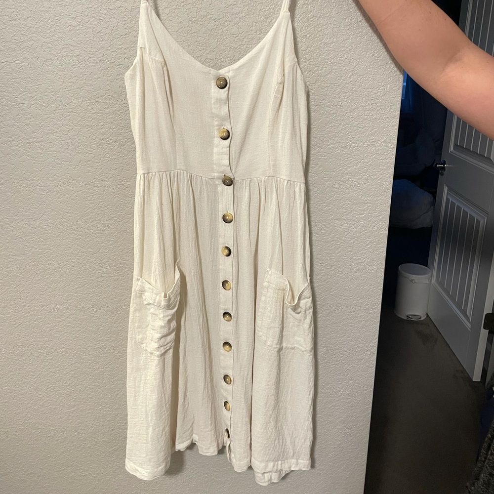 White RipCurl Size Large Dress